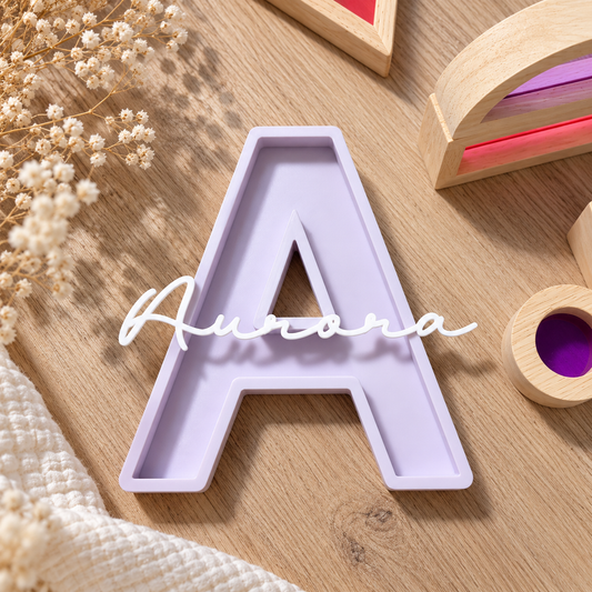 Inicial personalizada lavanda