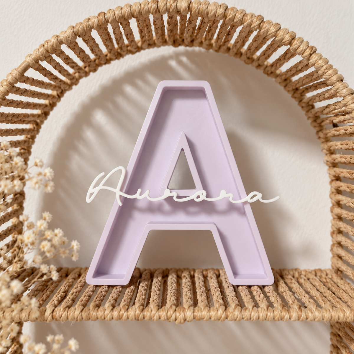 Inicial personalizada lavanda